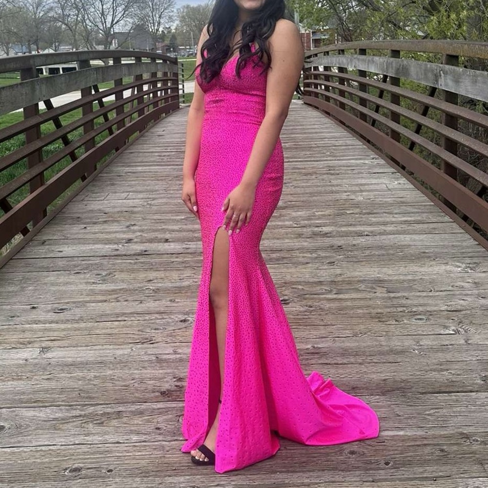 Hot Pink Amara Prom Dress size 4